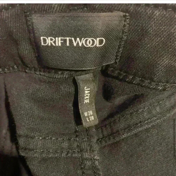 DRIFTWOOD Braided Intertwined Jackie Trim Raw-hem Slim P4409A Skinny Jeans 28/28 - Picture 11 of 13